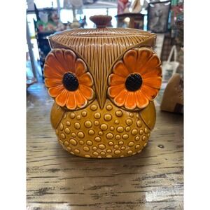Rare Lefton Owl Cookie Jar